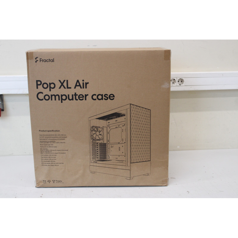 SALE OUT. SALE OUT. Fractal Design | Pop XL Air RGB | Side window | Black TG Clear Tint | E-ATX up to 280 mm, ATX , mATX, Mini I