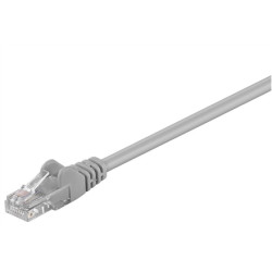 Goobay | CAT 5e patch cable, U/UTP | Grey RJ45 male (8P8C) | RJ45 male (8P8C)