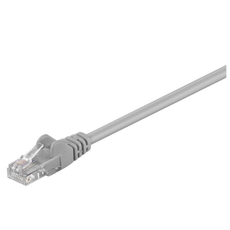 Goobay | CAT 5e patch cable, U/UTP | Grey RJ45 male (8P8C) | RJ45 male (8P8C)