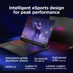 Lenovo Legion Pro 7 16IAX10H | Eclipse Black | 16 " | OLED | WQXGA | 2560 x 1600 pixels | Intel Core Ultra 9 | 275HX | 32 GB | C