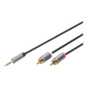 Digitus Audio adapter cable, 3.5 mm stereo jack to RCA | DB-510330-010-S
