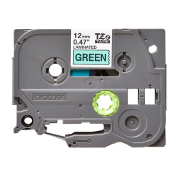Brother | TZe-731 Laminated Tape | Black on Green | TZe | 8 m | 1.2 cm