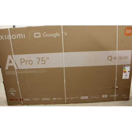 SALE OUT. Xiaomi QLED TV A Pro 2026 | 75 | Smart TV | Google TV | 4K UHD | DAMAGED PACKAGING