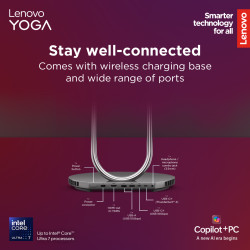 Lenovo Yoga AIO 32ILL10 31.5 UHD ULT7-258V/32GB/1TB/NVIDIA GF RTX 4050 6GB/WIN11 Pro/Nordic kbd/2Y Warranty | Lenovo Yoga | AIO 