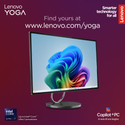 Lenovo Yoga AIO 32ILL10 31.5 UHD ULT7-258V/32GB/1TB/NVIDIA GF RTX 4050 6GB/WIN11 Pro/Nordic kbd/2Y Warranty | Lenovo Yoga | AIO 