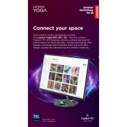 Lenovo Yoga AIO 32ILL10 31.5 UHD ULT7-258V/32GB/1TB/NVIDIA GF RTX 4050 6GB/WIN11 Pro/Nordic kbd/2Y Warranty | Lenovo Yoga | AIO 