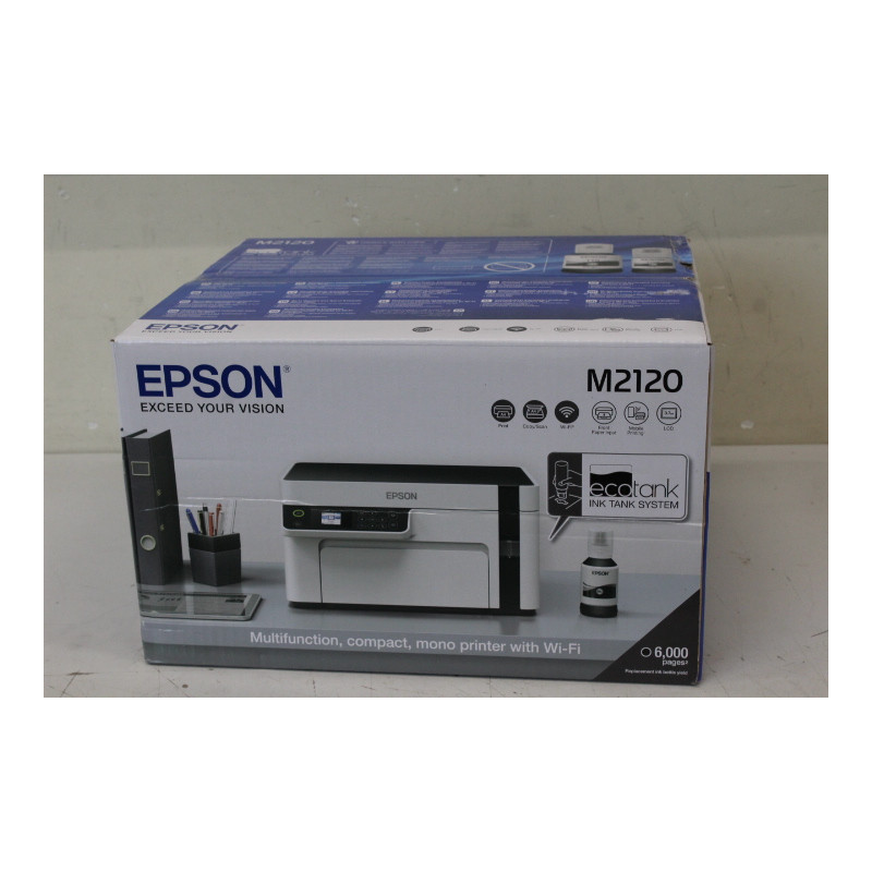 SALE OUT. Epson EcoTank M2120 Multifunction compact mono printer with Wi-Fi | Epson Multifunction compact printer | EcoTank M212