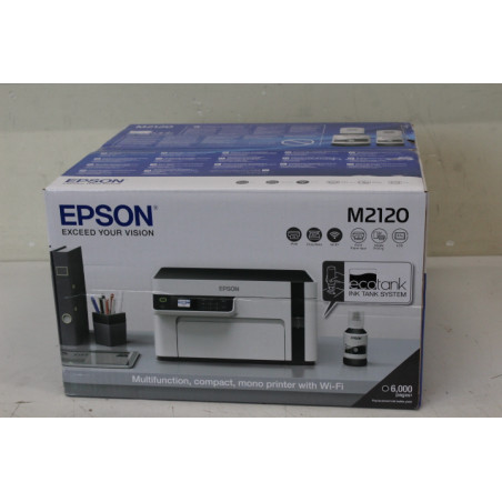 SALE OUT. Epson EcoTank M2120 Multifunction compact mono printer with Wi-Fi | Epson Multifunction compact printer | EcoTank M212