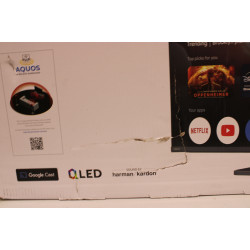 SALE OUT. Sharp 43HR7265E | 43 | Smart TV | Google TV | Black | DAMAGED PACKAGING