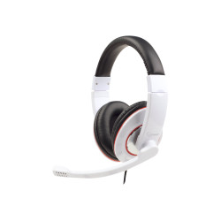 Gembird | MHS-001-GW | Stereo headset | Built-in microphone | 3.5 mm | Glossy white