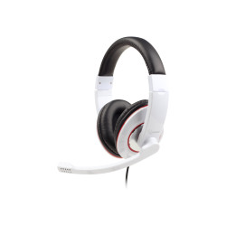 Gembird | MHS-001-GW | Stereo headset | Built-in microphone | 3.5 mm | Glossy white