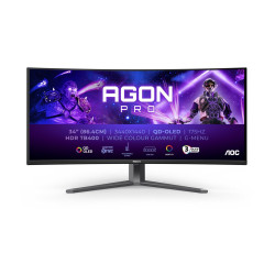 AOC | AGON PRO AG346UCD | 34 " | OLED | WQHD | 21:9 | 175 Hz | 0.03 ms | 3440 x 1440 pixels | 250 cd/m | HDMI ports quantity 2