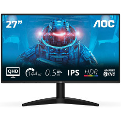 AOC | Q27B36X | 27 " | IPS | QHD | 16:9 | 144 Hz | 4 ms | 2560 x 1440 pixels | 300 cd/m | HDMI ports quantity 1 | Black