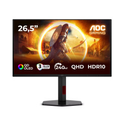 AOC | Q27G4ZDR | 27 " | QD-OLED | QHD | 16:9 | 240 Hz | 0.03 ms | 2560 x 1440 pixels | 400 cd/m | HDMI ports quantity 2 | Black