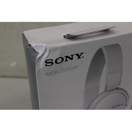 SALE OUT. Sony headphones ZX Series MDR-ZX110APW Outdoor headband, White | Sony MDR-ZX110APW.CE7 | Wired | On-Ear | Microphone |