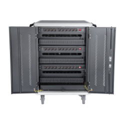 Digitus | Black | Charging Trolley 30 Notebooks / Tablets up to 16" | Pressure lock system with swiveling lever handle on the fr