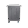 Digitus | Black | Charging Trolley 30 Notebooks / Tablets up to 16" | Pressure lock system with swiveling lever handle on the fr