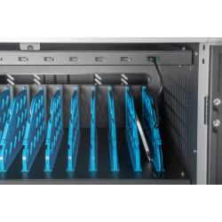 Digitus | Black | Charging Trolley 30 Notebooks / Tablets up to 16" | Pressure lock system with swiveling lever handle on the fr