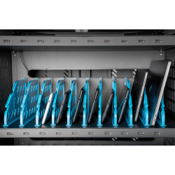 Digitus | Black | Charging Trolley 30 Notebooks / Tablets up to 16" | Pressure lock system with swiveling lever handle on the fr