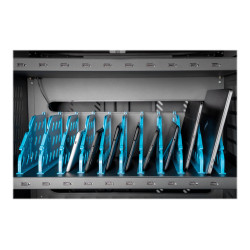 Digitus | Black | Charging Trolley 30 Notebooks / Tablets up to 16" | Pressure lock system with swiveling lever handle on the fr