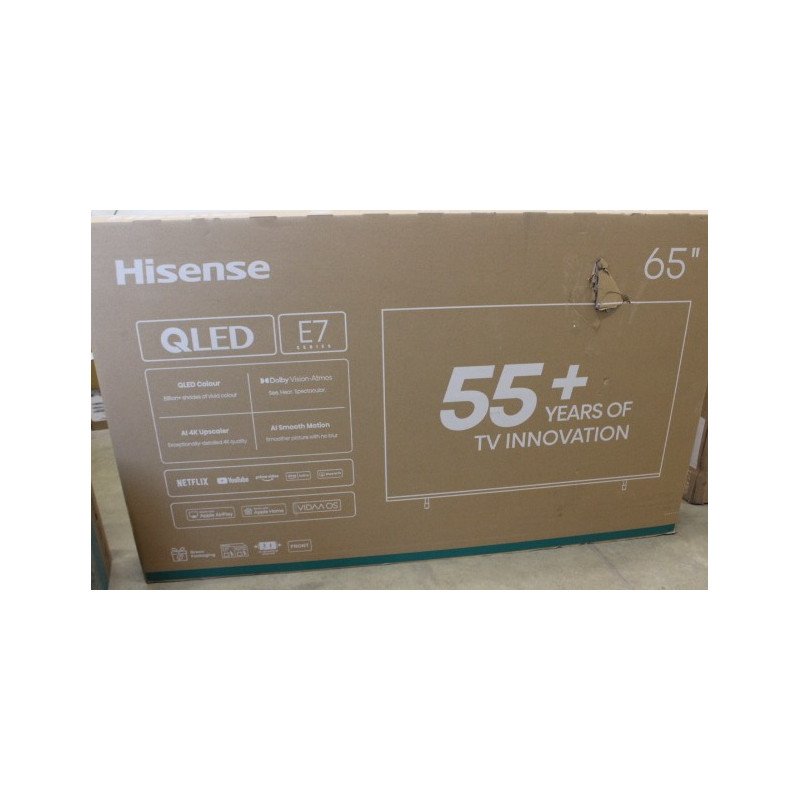SALE OUT. Hisense 65E7Q 65" (164 cm) UHD QLED Smart TV | SALE OUT. Hisense UHD QLED Smart TV | 65E7Q | 65" | Smart TV | VIDAA OS