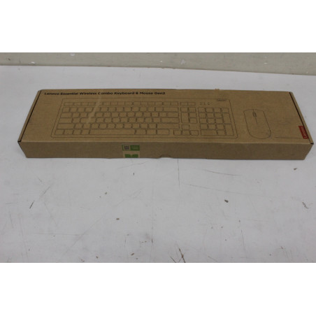 SALE OUT. Lenovo Essential Wireless Combo Keyboard & Mouse Gen2 Black-Lithuanian | Lenovo Essential Wireless Combo Keyboard & Mo