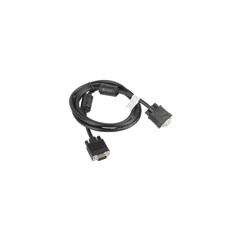 Lanberg VGA Cable, Dual-Shielded Ferrite Core | CA-VGAC-10CC-0018-B | VGA to VGA | 1.8 m