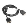 Lanberg VGA Cable, Dual-Shielded Ferrite Core | CA-VGAC-10CC-0018-B | VGA to VGA | 1.8 m