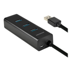 AXAGON HUE-S2BL USB3.0 CHARGING hub