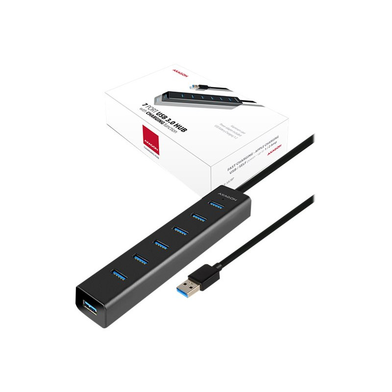 AXAGON HUE-SA7BP USB3.0 CHARGING hub
