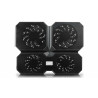 Deepcool | Multicore x6 | Notebook cooler up to 15.6" | Black | 380X295X24mm mm | 900g g