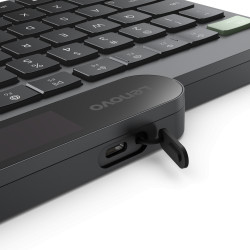 Lenovo | Self-Charging | Keyboard | Bluetooth | Lithuanian | Black