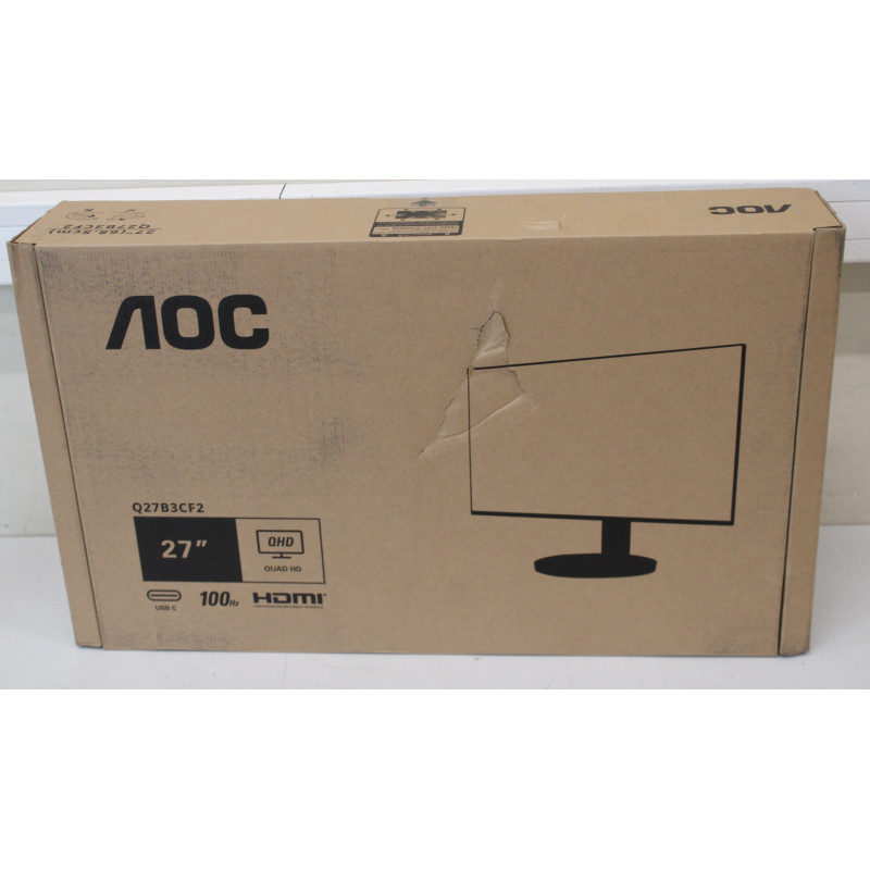 SALE OUT. AOC Q27B3CF2 27" IPS 2560x1440/16:9/350cd/m2/1ms HDMI USB Headphone Out | AOC SALE OUT. | Q27B3CF2 | 27 " | IPS | QHD 
