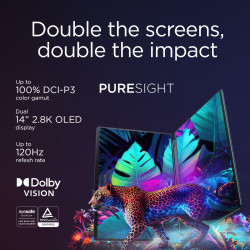 Lenovo Yoga Book 9 14IAH10 | Tidal Teal | 2x14 " | OLED | Touchscreen | 2.8K WQXGA+ | 2880 x 1800 pixels | Intel Core Ultra 7 | 