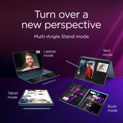 Lenovo Yoga Book 9 14IAH10 | Tidal Teal | 2x14 " | OLED | Touchscreen | 2.8K WQXGA+ | 2880 x 1800 pixels | Intel Core Ultra 7 | 