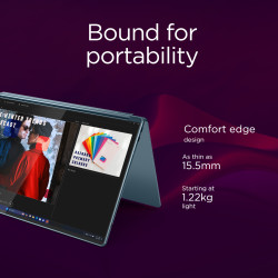 Lenovo Yoga Book 9 14IAH10 | Tidal Teal | 2x14 " | OLED | Touchscreen | 2.8K WQXGA+ | 2880 x 1800 pixels | Intel Core Ultra 7 | 