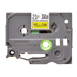 Brother | TZe-S631 Strong Adhesive Laminated Tape | Black on Yellow | TZe | 8 m | 1.2 cm