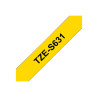 Brother | TZe-S631 Strong Adhesive Laminated Tape | Black on Yellow | TZe | 8 m | 1.2 cm