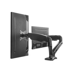 ICY BOX IB-MS304-T, Monitor stand with desk mounted base, for two screens, size up to 27'' | Raidsonic