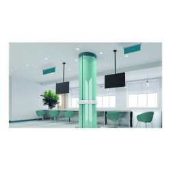 Neomounts Ceiling mount | FPMA-C340BLACK Monitor/TV mount ceiling screen | Adjustable Height, Rotate, Tilt, Swivel | 32-75 " | M