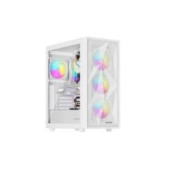 Genesis Gaming PC Case | Diaxid 605 ARGB | White | Midi Tower | Power supply included No