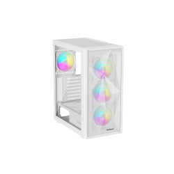 Genesis Gaming PC Case | Diaxid 605 ARGB | White | Midi Tower | Power supply included No