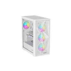 Genesis Gaming PC Case | Diaxid 605 ARGB | White | Midi Tower | Power supply included No