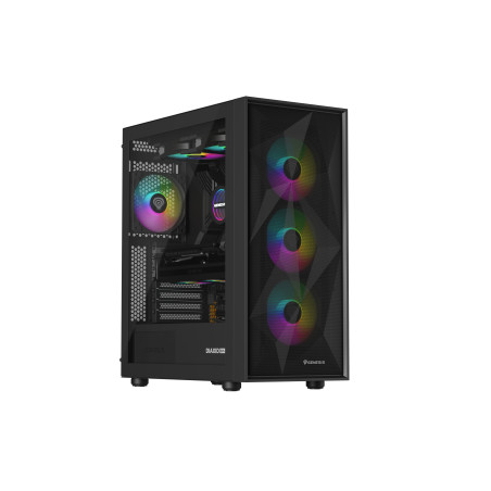Genesis Gaming PC Case | Diaxid 605 ARGB | Black | Midi Tower | Power supply included No