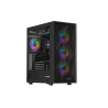 Genesis Gaming PC Case | Diaxid 605 ARGB | Black | Midi Tower | Power supply included No