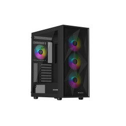 Genesis Gaming PC Case | Diaxid 605 ARGB | Black | Midi Tower | Power supply included No
