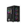 Genesis Gaming PC Case | Diaxid 605 ARGB | Black | Midi Tower | Power supply included No