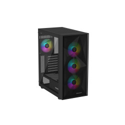 Genesis Gaming PC Case | Diaxid 605 ARGB | Black | Midi Tower | Power supply included No