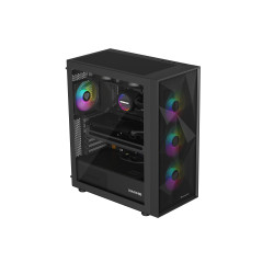 Genesis Gaming PC Case | Diaxid 605 ARGB | Black | Midi Tower | Power supply included No