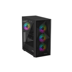 Genesis Gaming PC Case | Diaxid 605 ARGB | Black | Midi Tower | Power supply included No